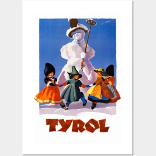 Vintage Travel Poster Austria Tyrol Posters and Art